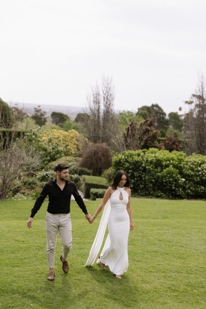Carrick Hill wedding engagement photography in Adelaide garden