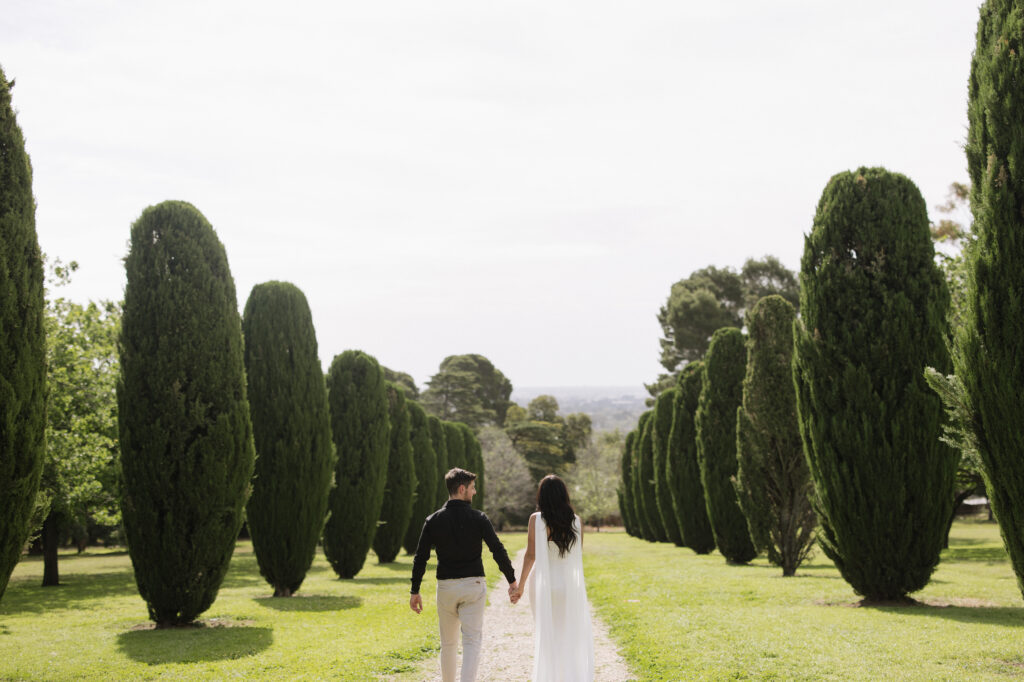 Carrick Hill wedding engagement photography in Adelaide garden